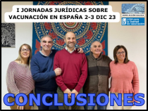 CONCLUSIONES JORNADAS JURÍDICAS  SOBRE VACUNACIÓN EN ESPAÑA, 2 y 3 de diciembre de 2023